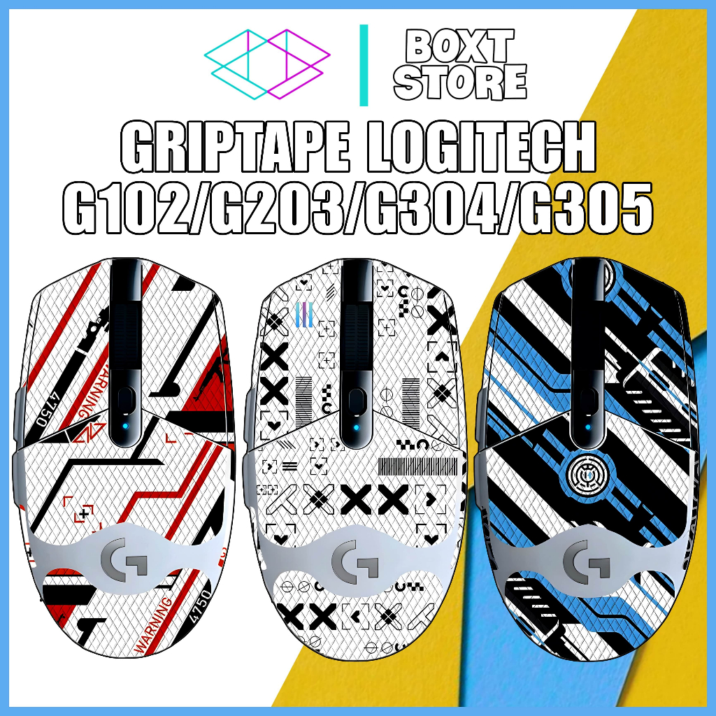 Logitech G102 G203 G304 G305 Mouse 3M AntiSlip Grip Tape Sticker
