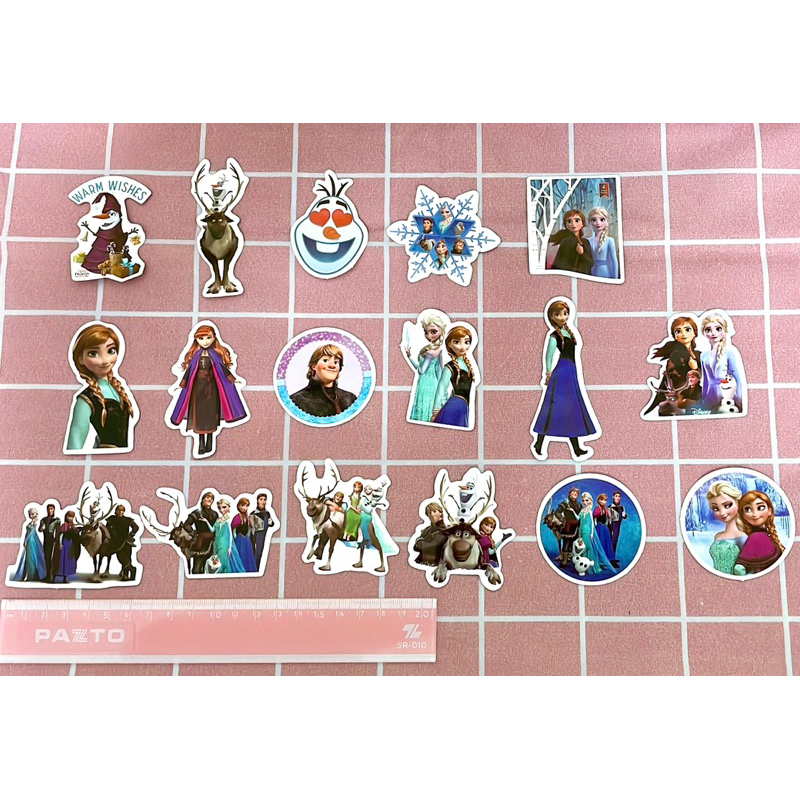 Set of 17 Elsa Cartoon Frozen stickers in many different designs Pucca ...