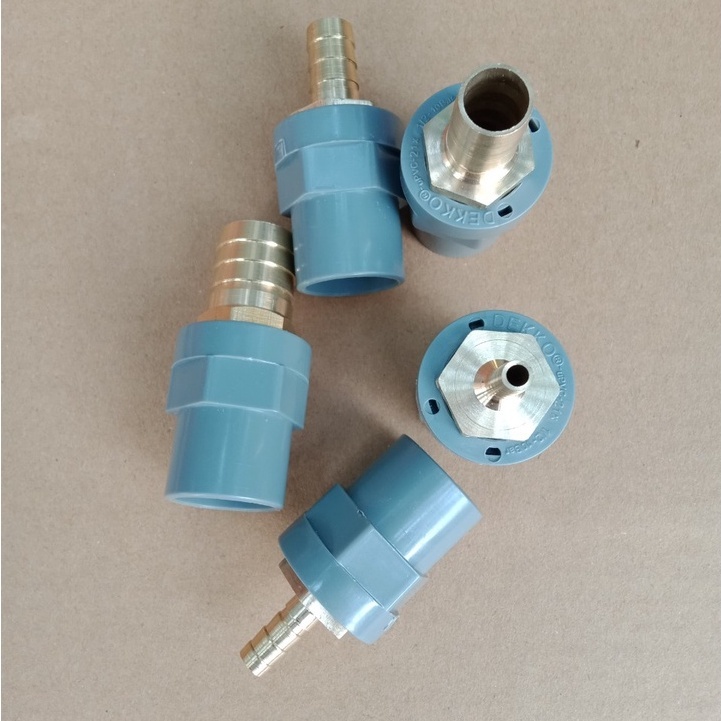 The Adapter Converts From 21mm PVC Pipe To A Brass Head In The Shape Of ...