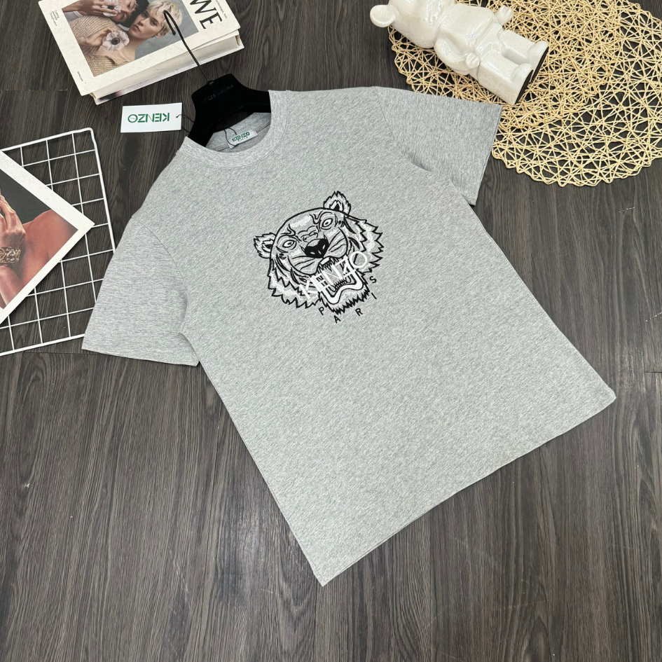 Ken.Zo T-shirt with Paris Tiger Head Letter Pattern - Super product ...