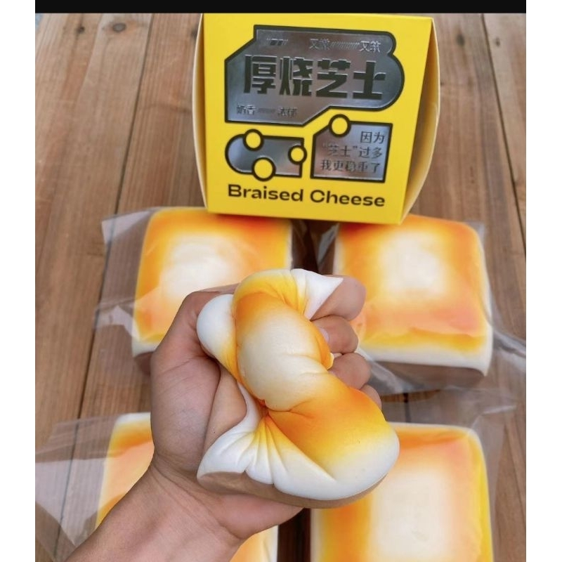 Genuine hachimi cheese block squishy, super slow rising, soft and ...
