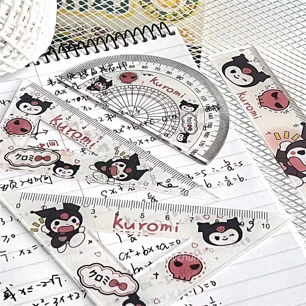 Eke and Ruler Set 4 Sanrio - Kuromi - Capybara AnimationPiece Many ...