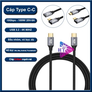 Type C Pd Fast Charging Cable 100w 20v 5a Type C Gen 2 10gbps Video 