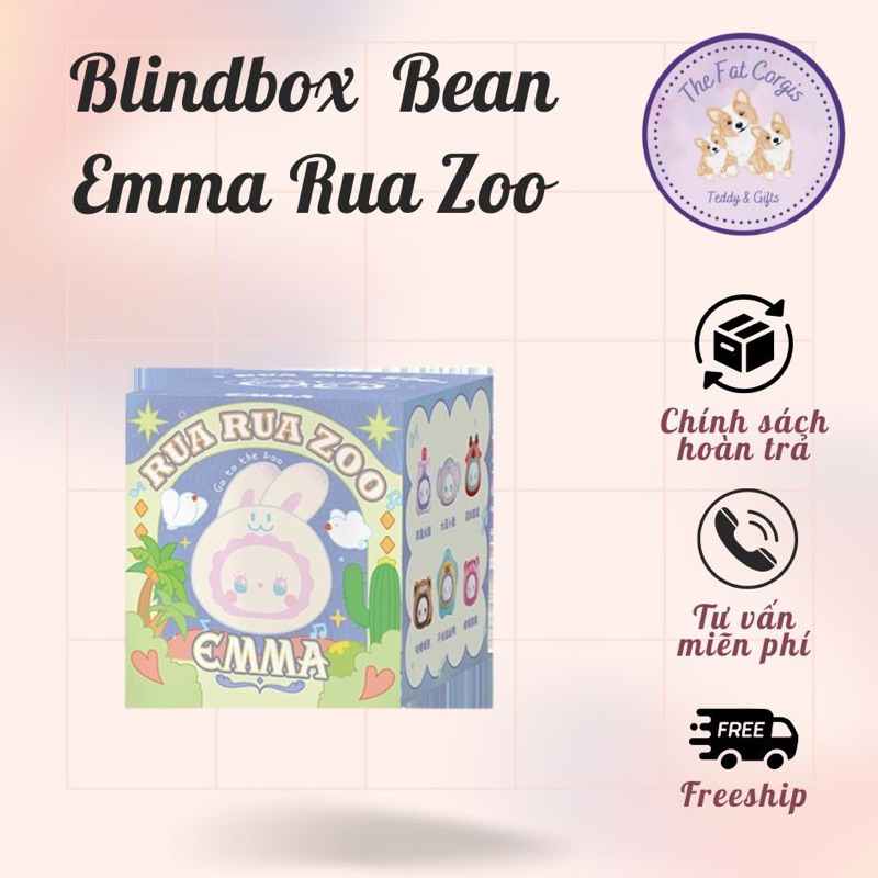 (1 box of 1) Blindbox blind box model Emma Rua Zoo lovely animal ...