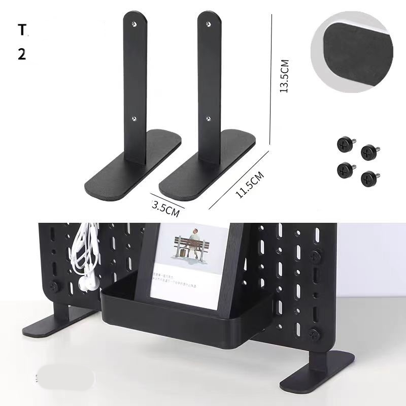 T-shaped stand, pegboard mounting base, so you don't drill into the ...