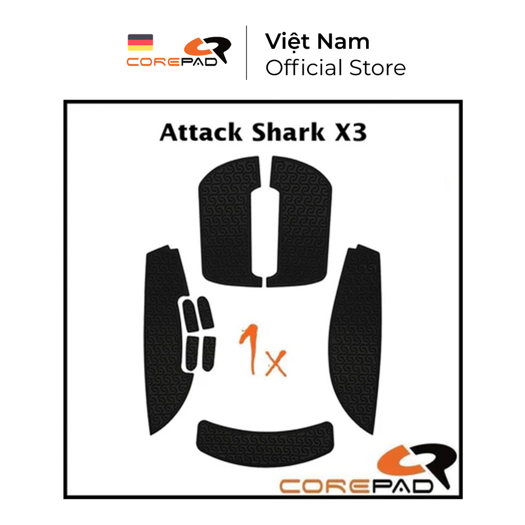 Corepad Soft Grips Attack Shark X3 grip tape set - Genuine product ...