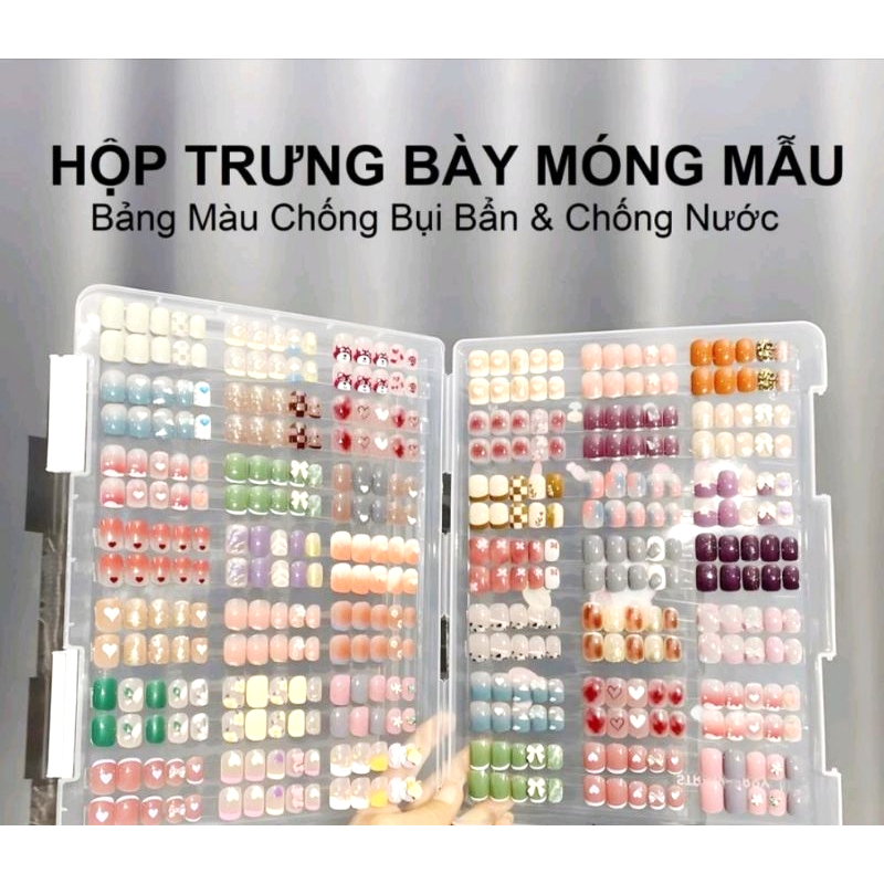 Display Box Pieceg Nail Model, Large Size A4 Transparent & Super Sticky