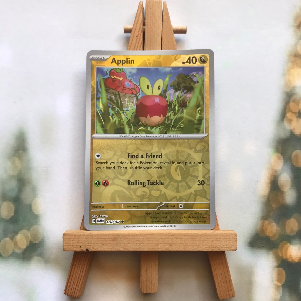 Pokemon Card Applin 126/167 - Scarlet & Violet: Twilight Masquerade ...