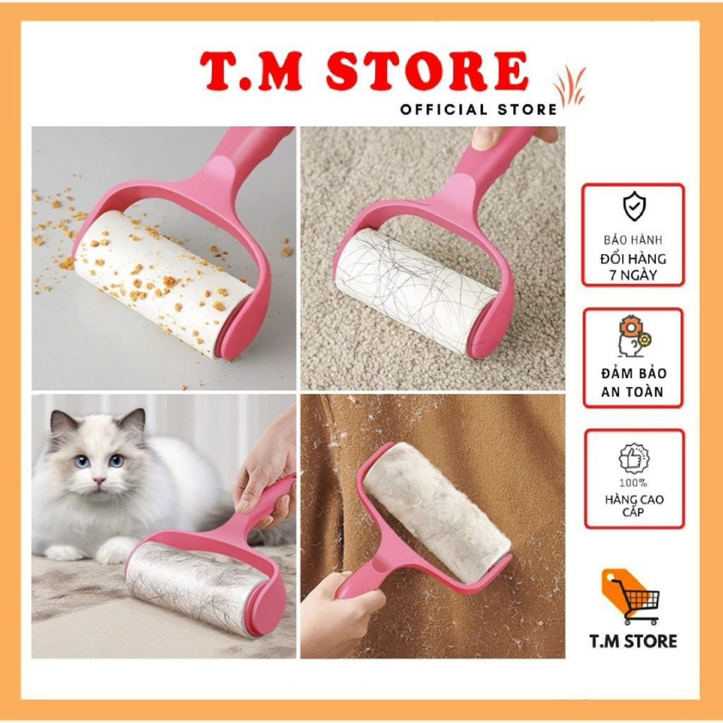 Dust roller for clothes and bed sheets comes with 1 roll of paper core