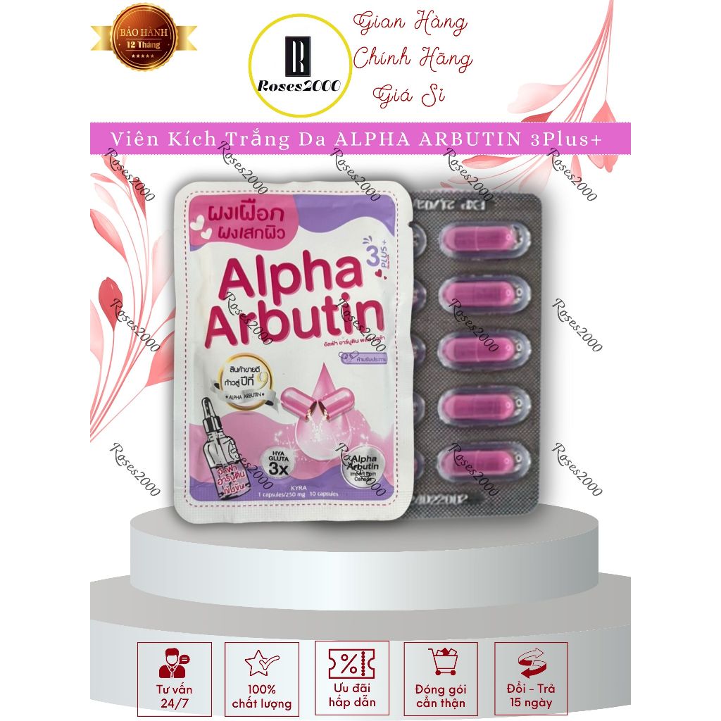 Blister of 10 Alpha Arbutin Whitening Plus Precious Skin Whitening