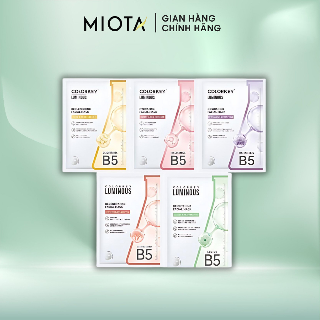 Colorkey LUMINOUS Vitamin B5 Moisturizing, Brightening, Dark Spot Mask