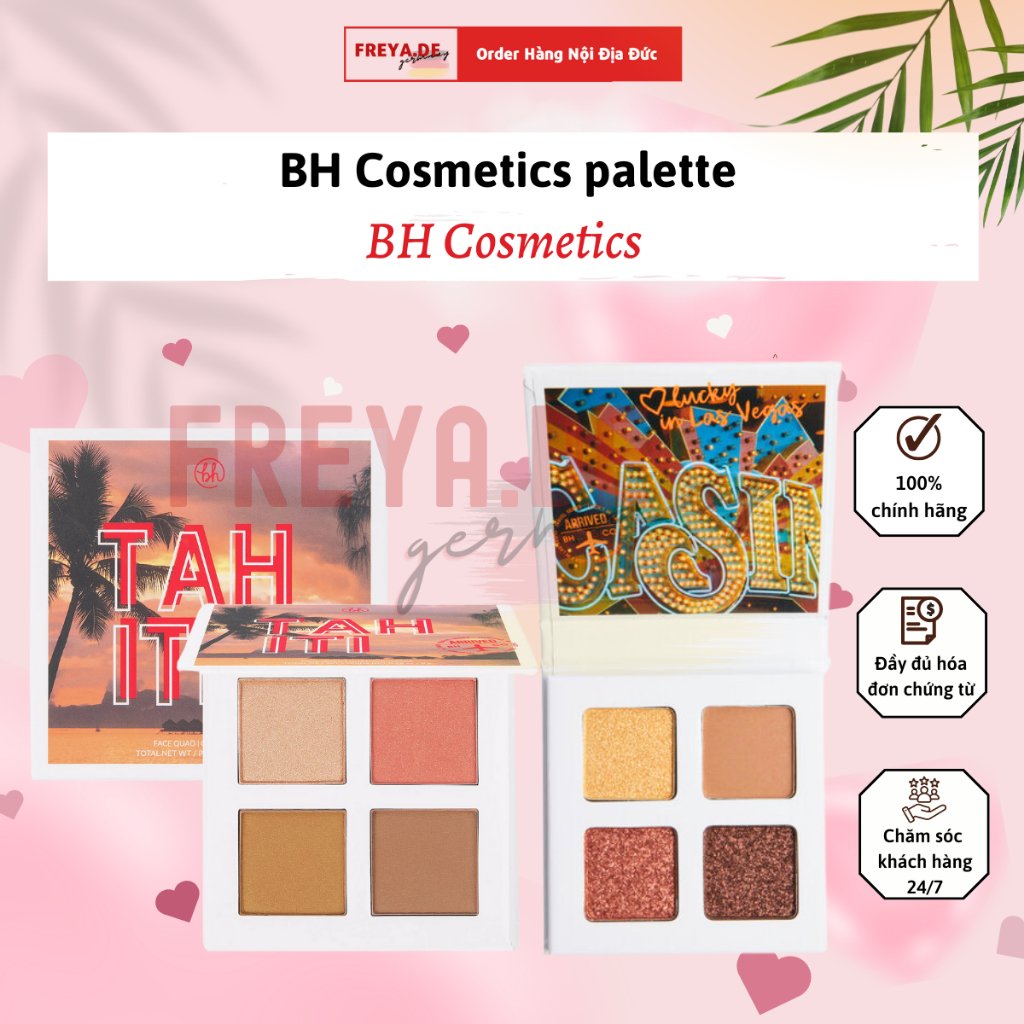 4-panel mini eyeshadow palette and B.H blush combination palette ...