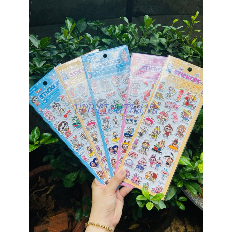 Labubu 3D floating Sitcker cute rabbit monster | Shopee Philippines