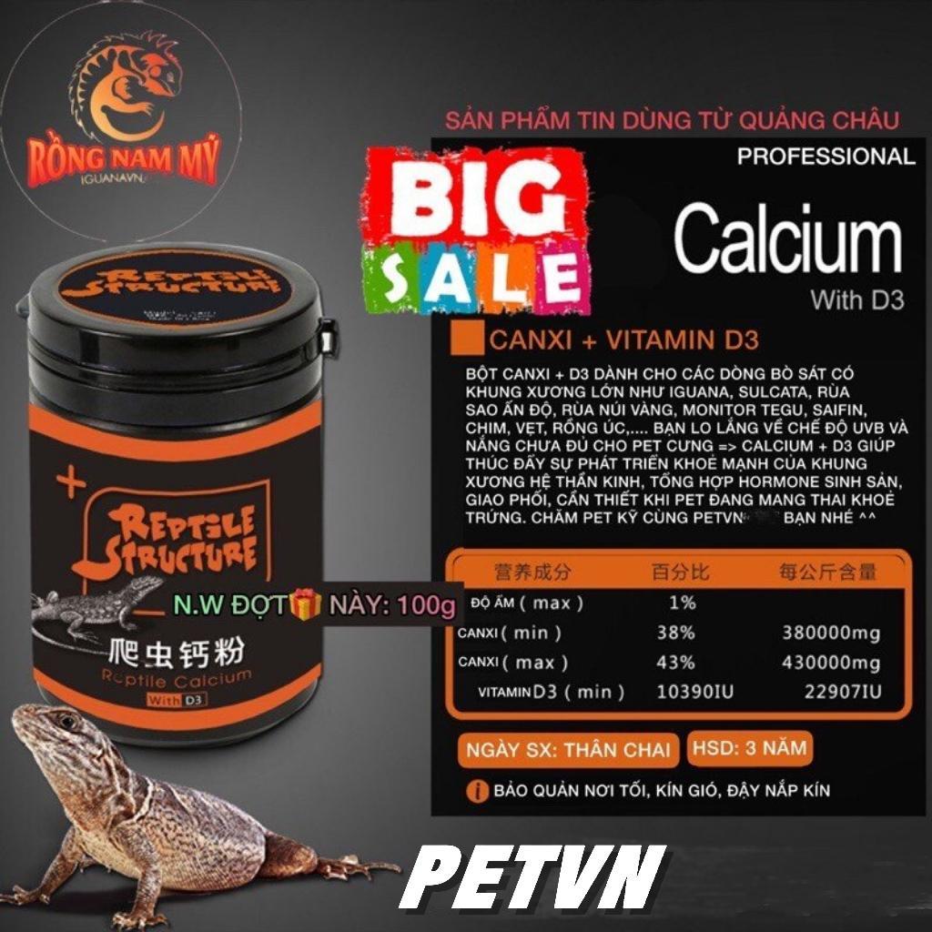 CALCIUM + D3 FOR SOUTH AMERICAN DRAGON IGUANA, SULCATA TURTLE, TEGU, BD ...