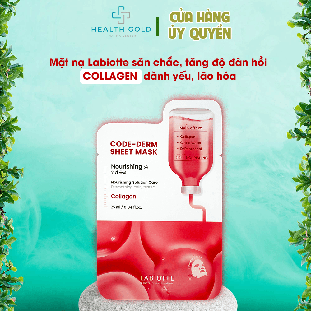 [Box Of 10] Labiotte Code-Derm Nourishing Collagen Aging Skin Care Mask ...
