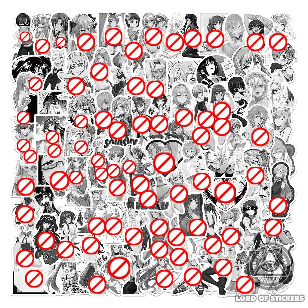 set-of-100-ahegao-waifu-stickers-black-and-white-hentai-ecchi-anime