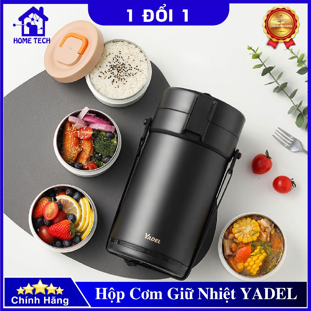 YADEL 304 Stainless Steel Thermal Lunch Box Spill-Proof, 6-Layer ...