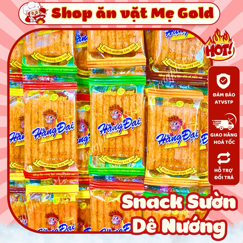 Mini grilled goat rib snack Combo, Hang Dai snacks (7g pack) | Shopee ...