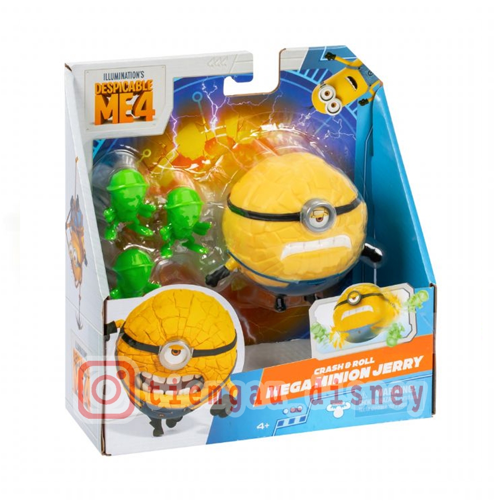 Crash and Roll Mega Minion Jerry Action Figure Despicable Me 4 Toy ...