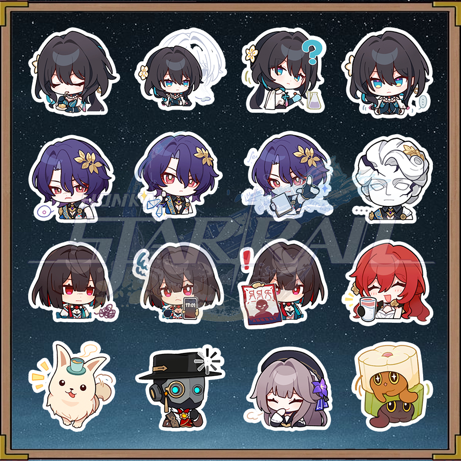 【Honkai Star Rail】Set of 16 Dr. character stickers Ratio, Herta, Himeko ...