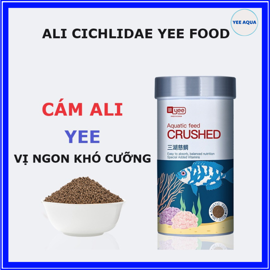 Ali YEE CRUSHED Fish Food, Ali Cichlidae YEE Specialized Fish Bran High ...
