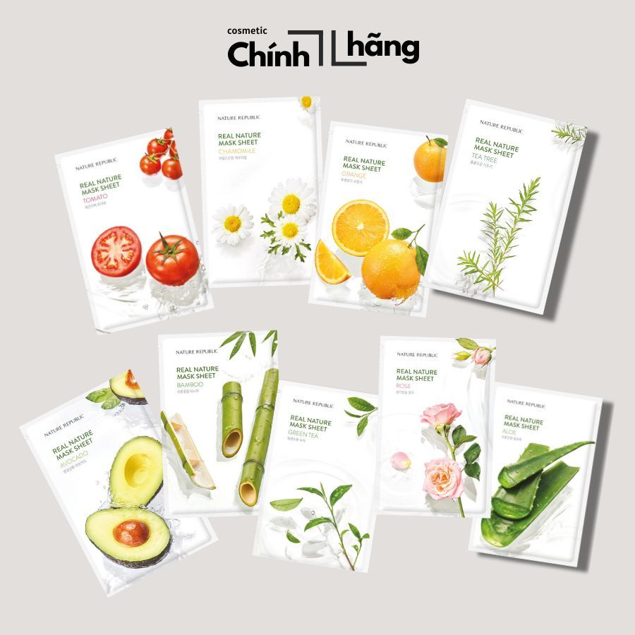 Nature Republic Real Nature Mask Sheet (with combo) | Shopee Philippines