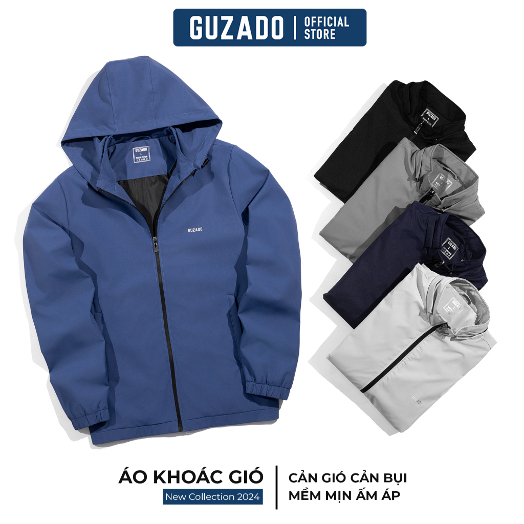 Jacket Men GUZADO High Quality Wind Fabric Waterproof, Good Warmth