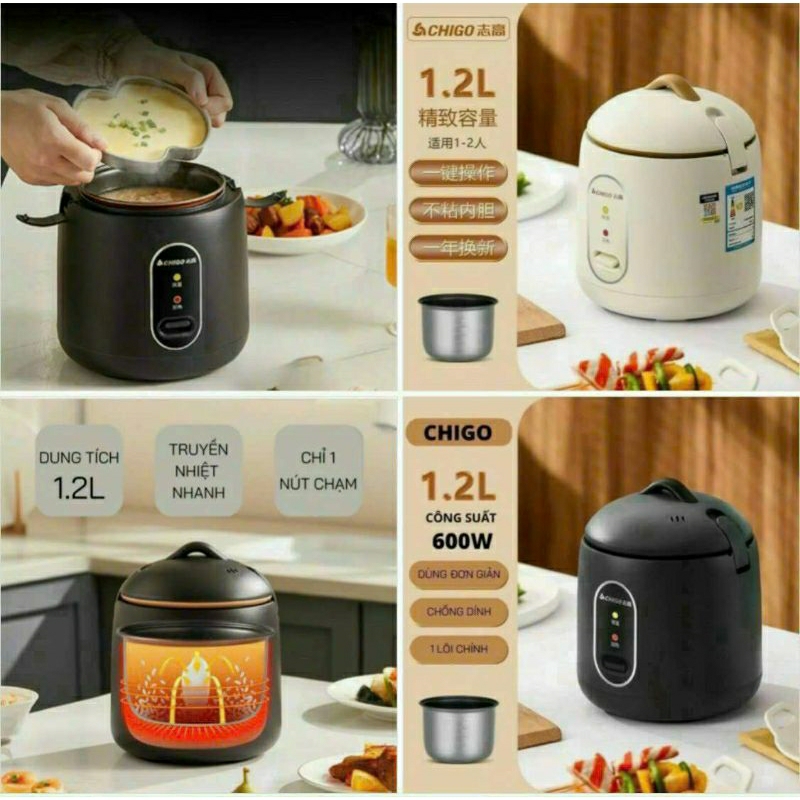 Chigo High Quality Rice Cooker. Multi-purpose Cooking Pot | Shopee ...