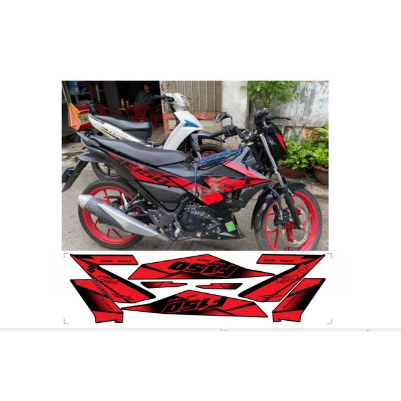 Black and red raider removable stamp, super durable 3-layer stamp ...