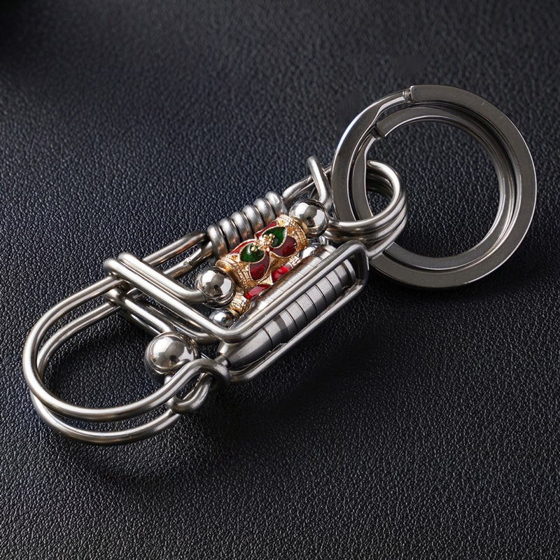 High-quality handmade 304 stainless steel keychain with unique pieces ...