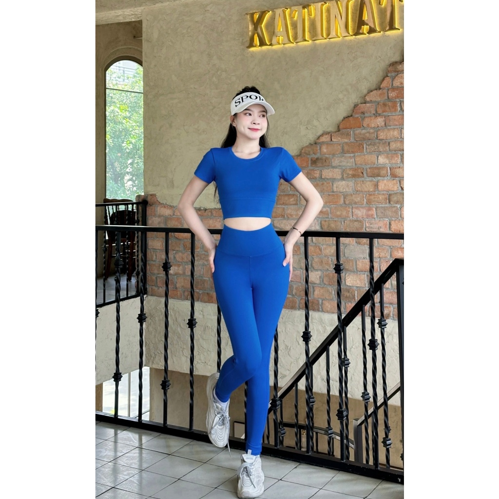 100% real photo - WOMEN'S EXERCISES SET - Yoga, gym, Aerobica - Long ...