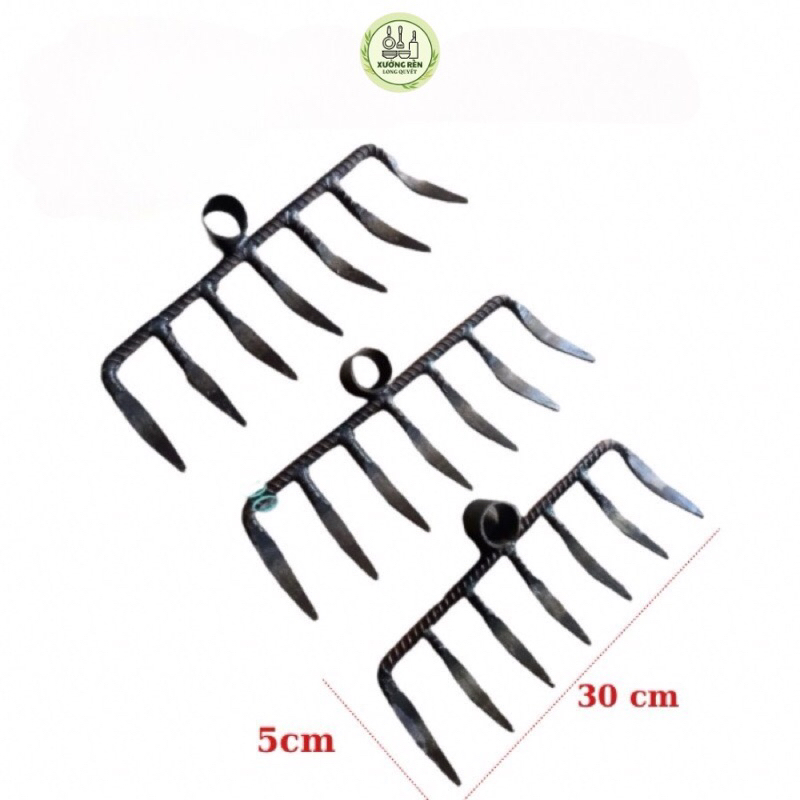 Class 1 7-tooth twisted steel rake, specialized for raking grass ...