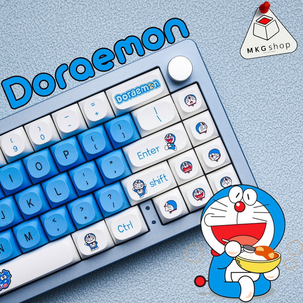 Keycap Doraemon PBT dyesub MA profile 124 buttons super cheap ...