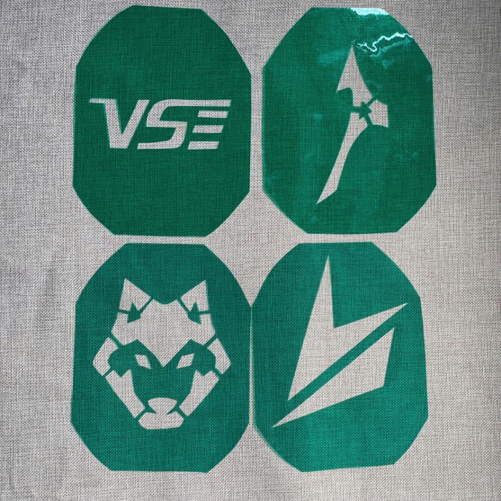 Badminton Racket logo Frame yonex lining Many Shapes Of Thin Plastic ...