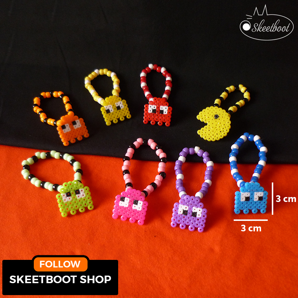 Kandi perler Pacman bracelet - kandi bracelet - accessories rave edm ...