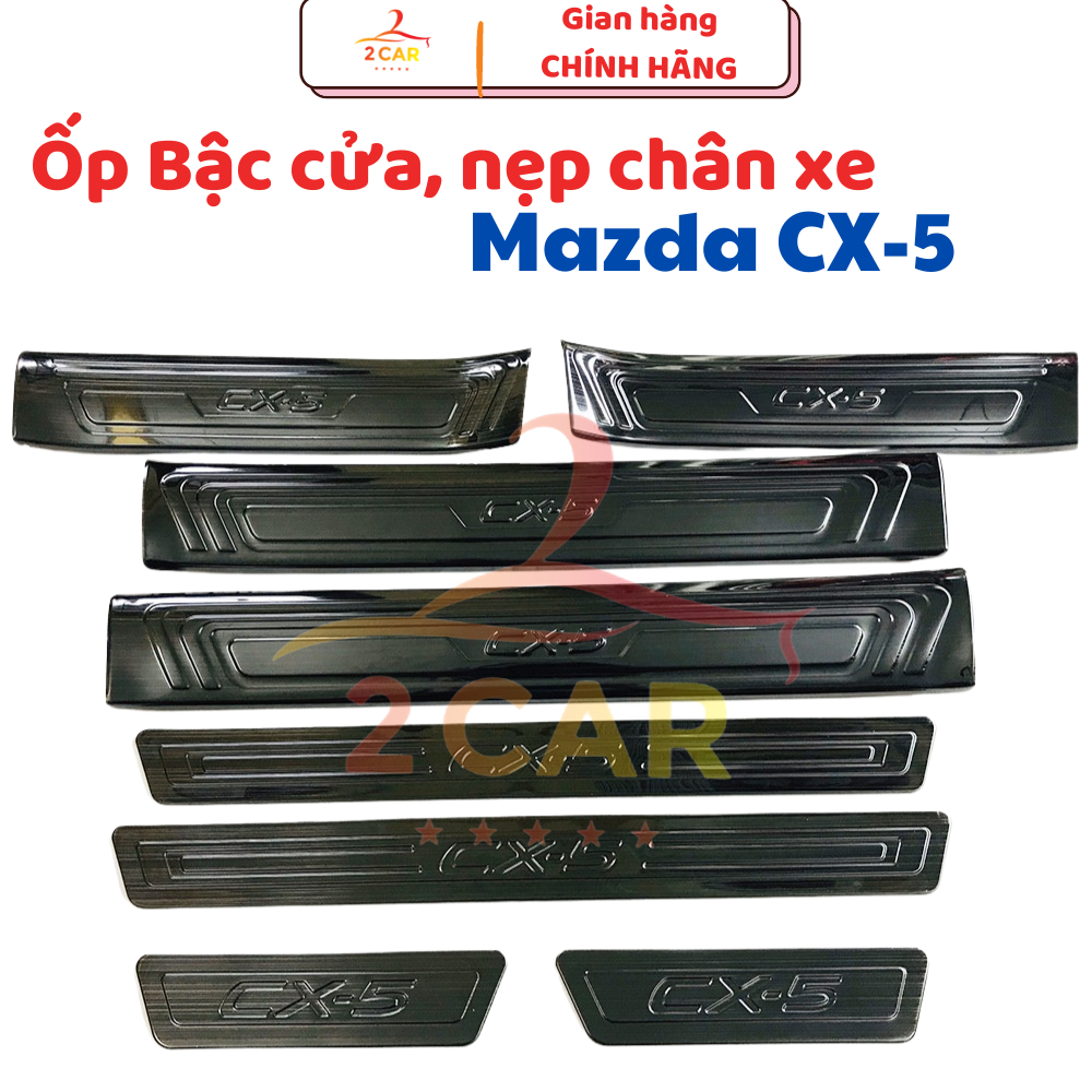 Door sill covers, foot step braces Inside and outside of Mazda Cx5 2018