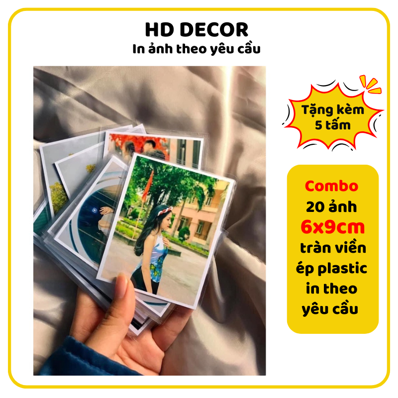 Combo of 20 6x9cm borderless plastic laminated photos printed on demand ...