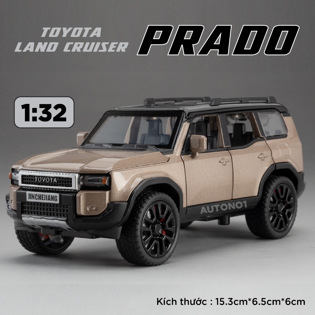 Toyota Land Cruiser Prado full open Model - with lights - sound 1:32 ...