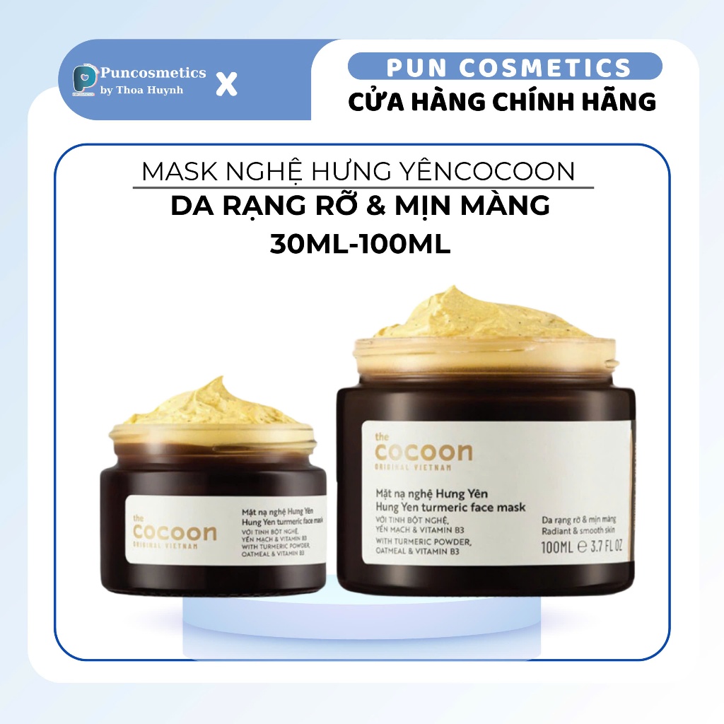 Hung Yen Cocoon turmeric mask for radiant & smooth skin 30ml | Shopee ...
