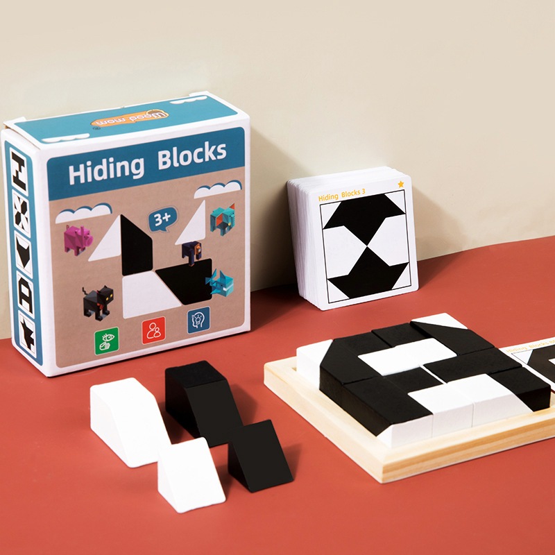 Wooden Toys - 3D Tangram Thinking Puzzle for Children | Shopee Philippines