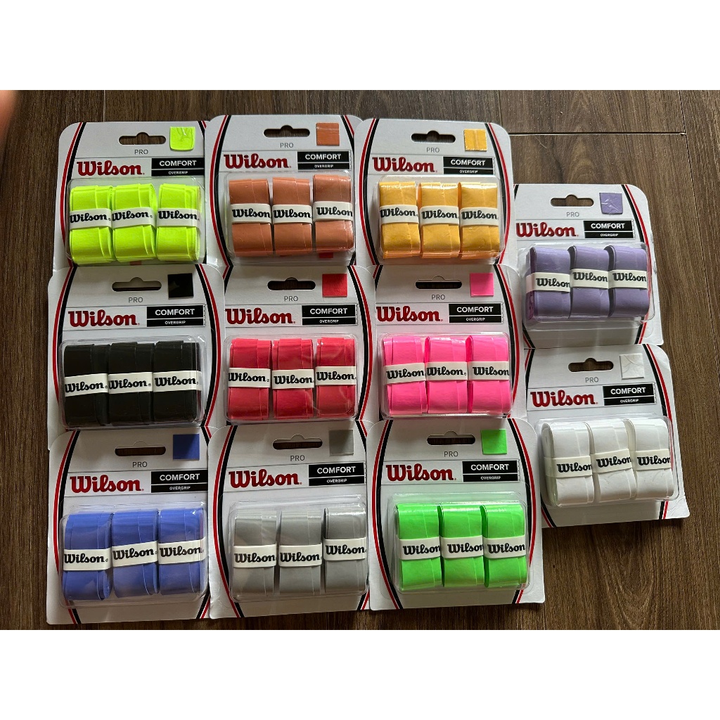 Wilson pro tennis grips are wear-resistant, durable, anti-slip, 3-piece ...