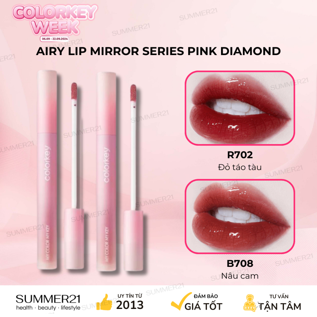 COLORKEY AIRY LIP MIRROR SERIES (PINK DIAMOND) | Shopee Philippines