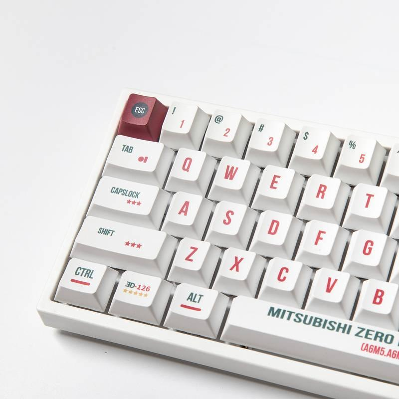 Mitsubishi Zero Fighter Keycap 123 Profile Cherry Buttons | Shopee ...