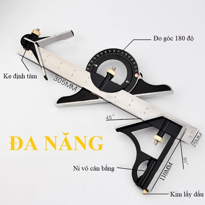 Multi-purpose Square Angle Ruler, NIVO integrated multi-function square ...