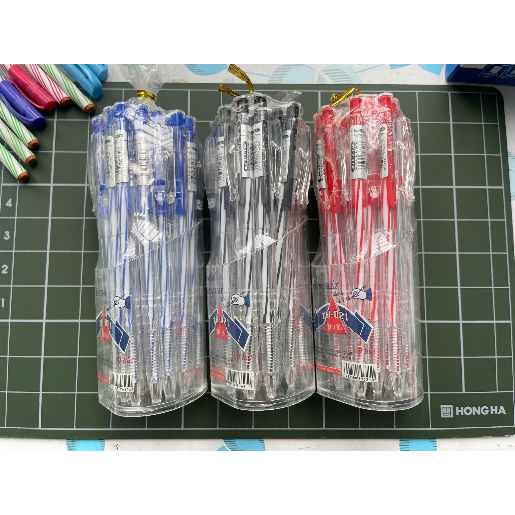 Cup of 20 Tan Hai Ballpoint Pens 0.7mm Sharp Colors | Shopee Philippines