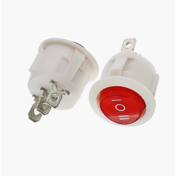 3-pin, 4-pin on/off/on round switch with indicator light | Shopee ...