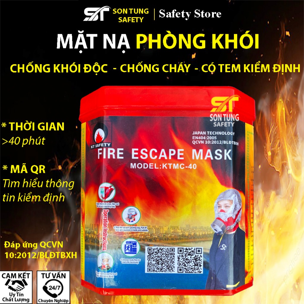 Smoke Suffocation Mask, Escape Mask, Anti-Toxic Smoke Mask, With ...
