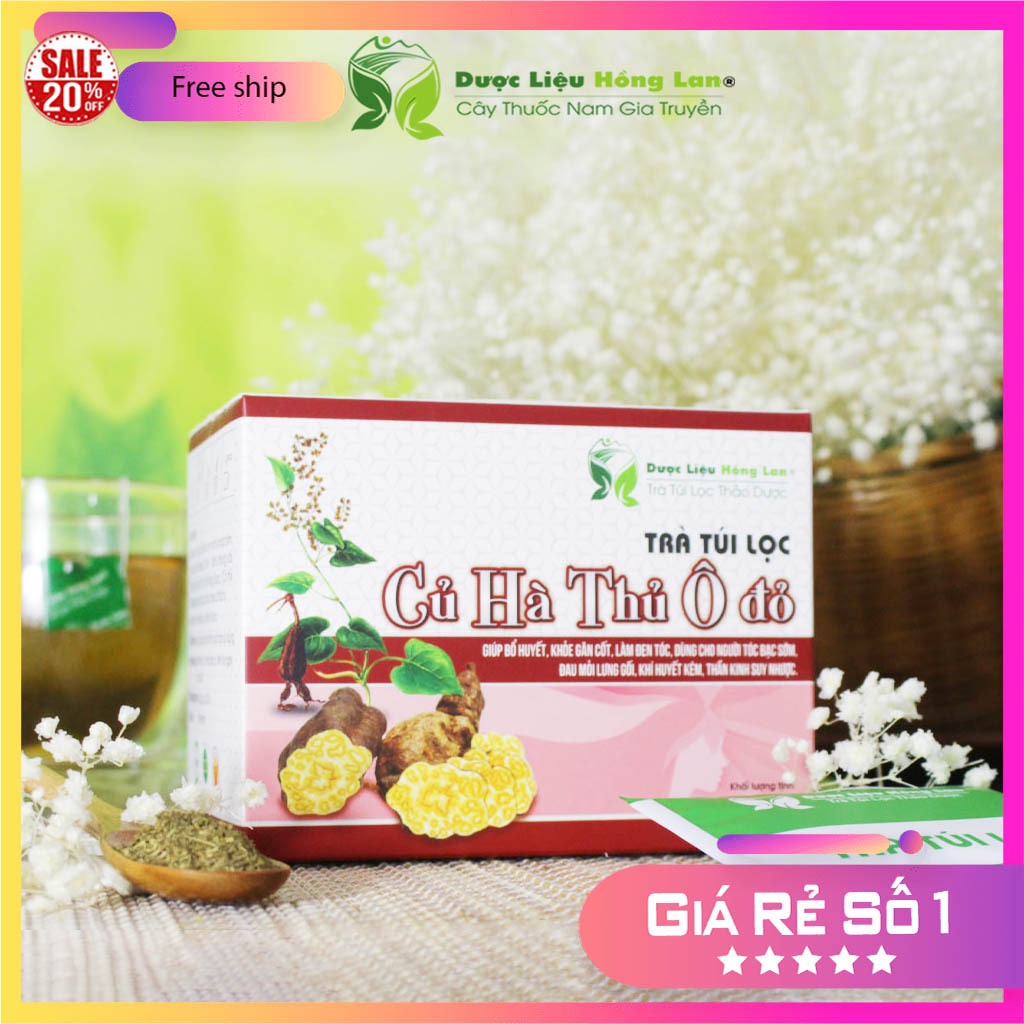 Red Polygonum Root Tea Filter Bag box 60g (20 packs x 3g) - Helps ...