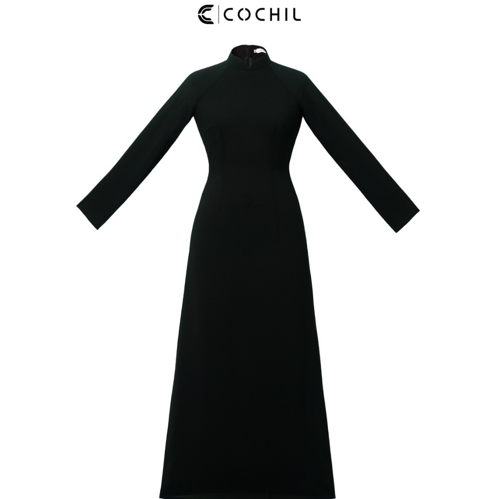 COCHIL traditional ao dai with 3cm high collar and long sleeves made of ...