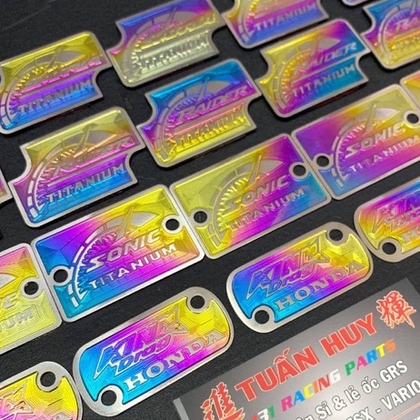 Titanium sticker oil cover yamaha exciter sirius honda winner sonic ...